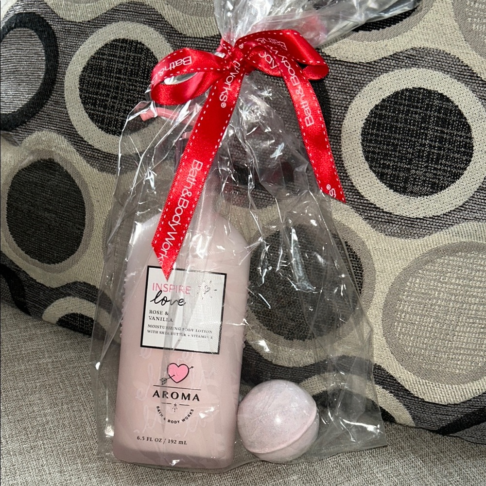 Bath and Body Lotion and bath bomb